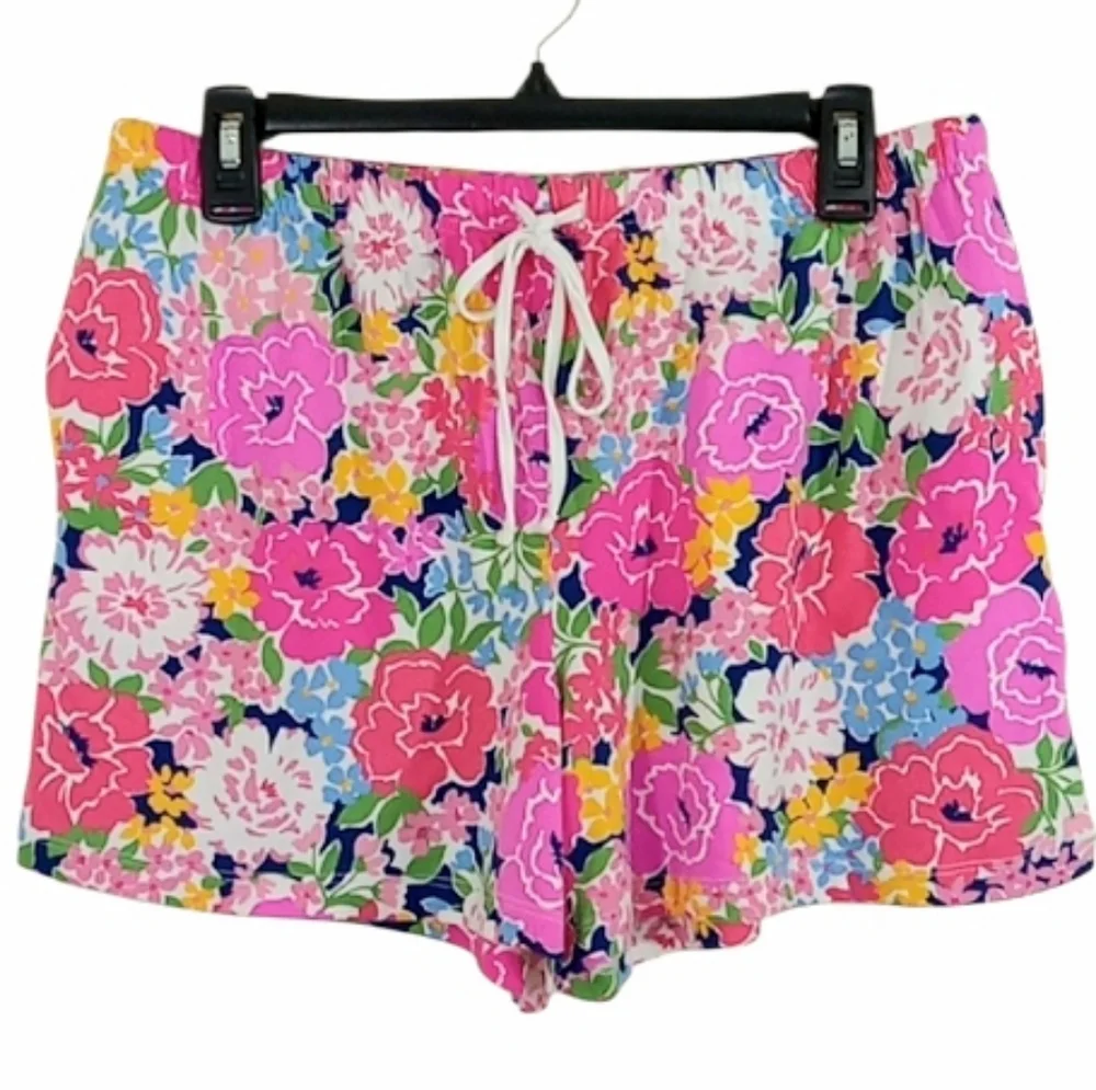 Kate Spade Floral Garden Short Pajama Set Pink Multi Size Large